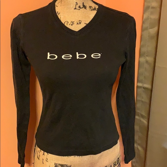 BEBE V-Neck T-shirt - Picture 2 of 2